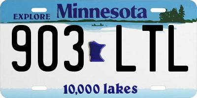 MN license plate 903LTL