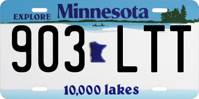 MN license plate 903LTT