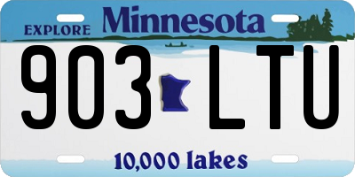 MN license plate 903LTU