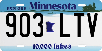 MN license plate 903LTV