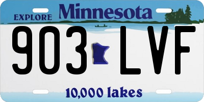 MN license plate 903LVF