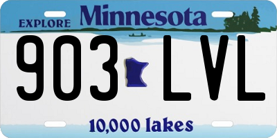 MN license plate 903LVL