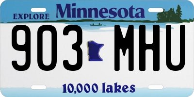MN license plate 903MHU