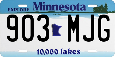 MN license plate 903MJG