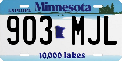 MN license plate 903MJL