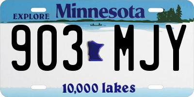 MN license plate 903MJY