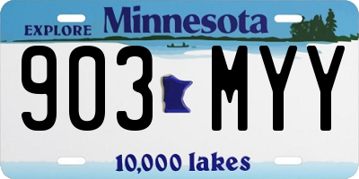 MN license plate 903MYY
