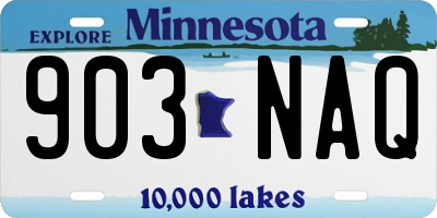 MN license plate 903NAQ