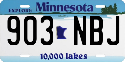 MN license plate 903NBJ