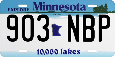 MN license plate 903NBP