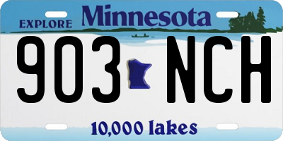 MN license plate 903NCH
