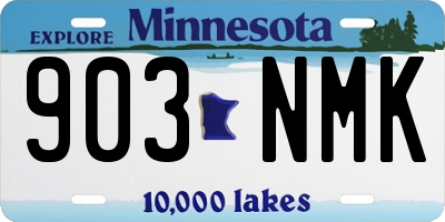 MN license plate 903NMK