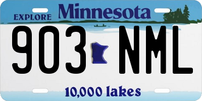 MN license plate 903NML
