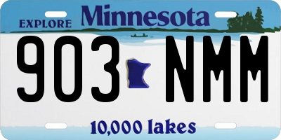 MN license plate 903NMM