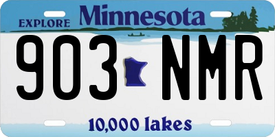 MN license plate 903NMR