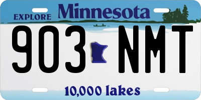 MN license plate 903NMT