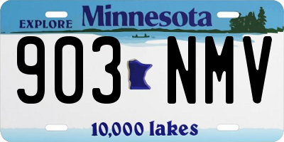 MN license plate 903NMV