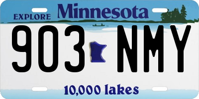 MN license plate 903NMY