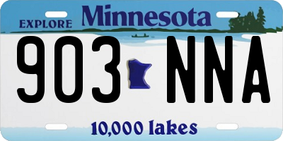 MN license plate 903NNA