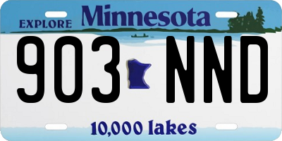 MN license plate 903NND