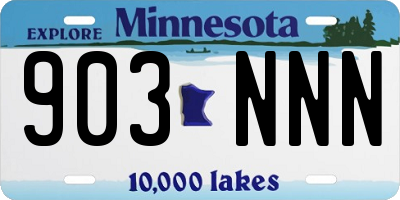 MN license plate 903NNN