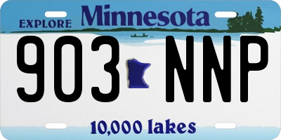MN license plate 903NNP