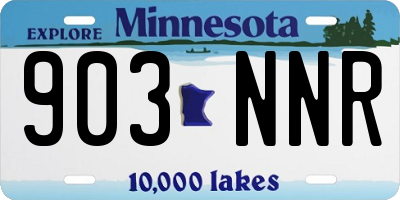 MN license plate 903NNR