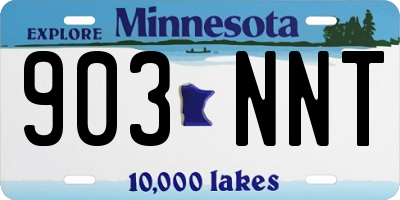MN license plate 903NNT