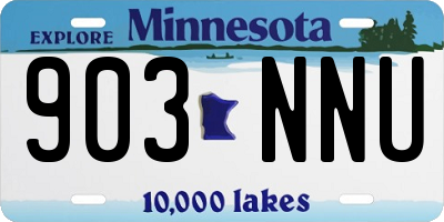 MN license plate 903NNU