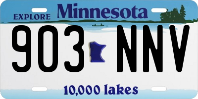 MN license plate 903NNV
