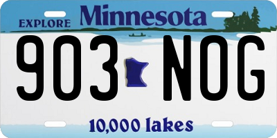 MN license plate 903NOG
