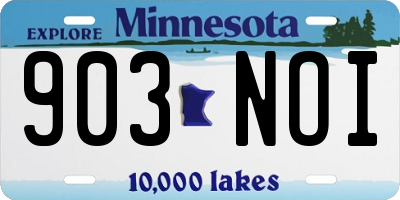 MN license plate 903NOI