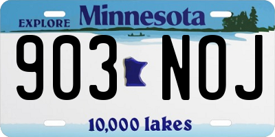 MN license plate 903NOJ