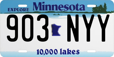MN license plate 903NYY