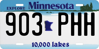 MN license plate 903PHH