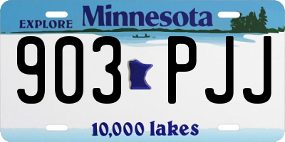 MN license plate 903PJJ