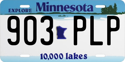 MN license plate 903PLP