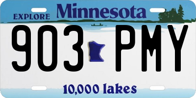 MN license plate 903PMY