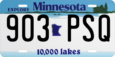 MN license plate 903PSQ