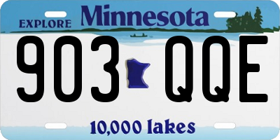 MN license plate 903QQE