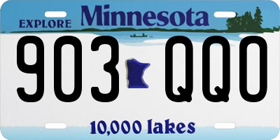MN license plate 903QQO