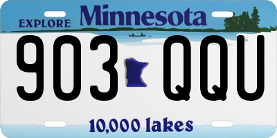MN license plate 903QQU