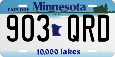 MN license plate 903QRD
