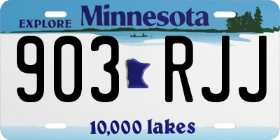 MN license plate 903RJJ