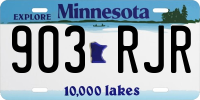 MN license plate 903RJR