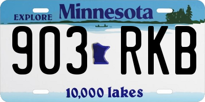 MN license plate 903RKB