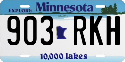 MN license plate 903RKH