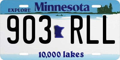 MN license plate 903RLL