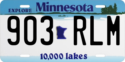 MN license plate 903RLM