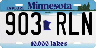 MN license plate 903RLN